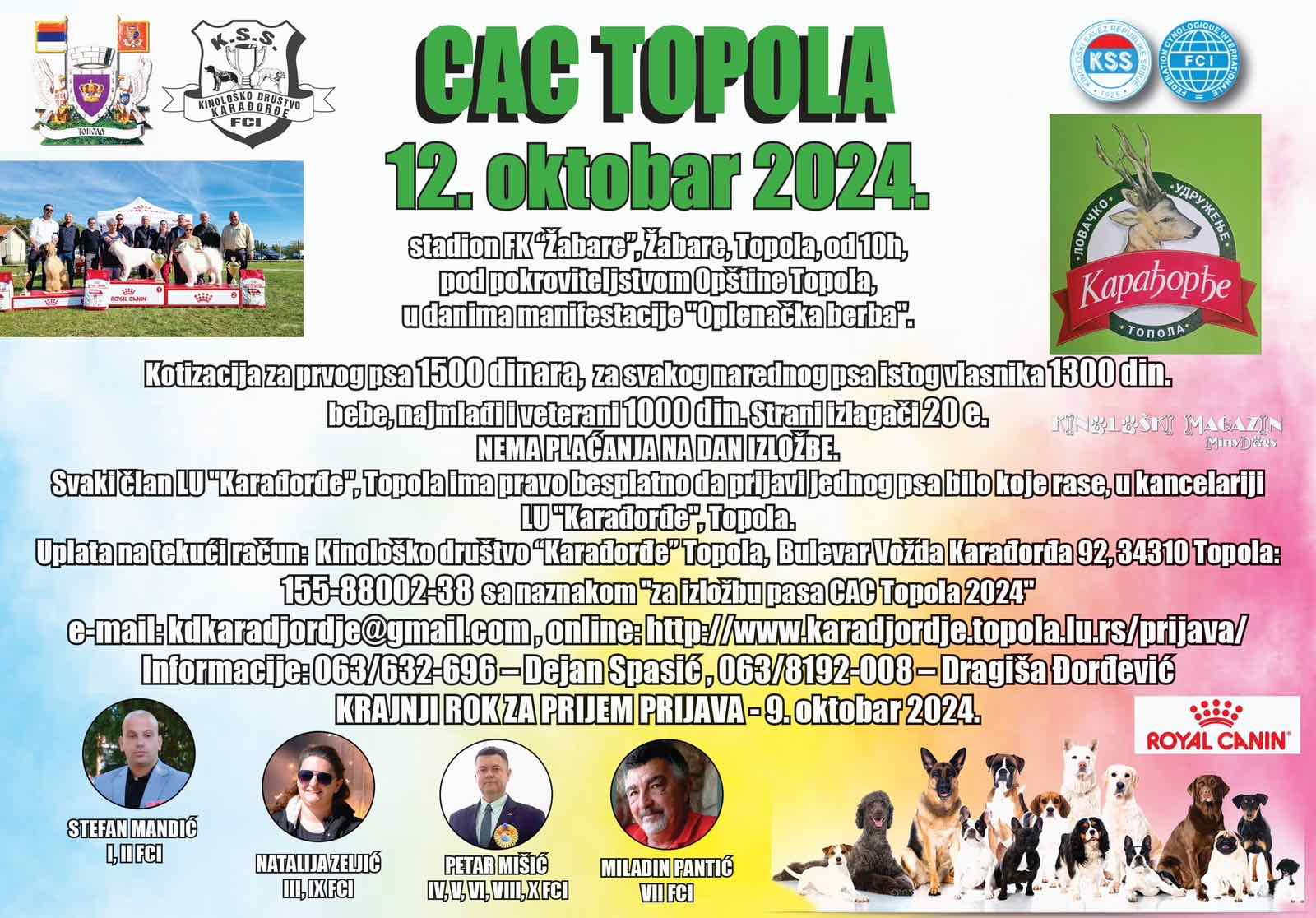 CAC TOPOLA 12. oktobar 2024. godine